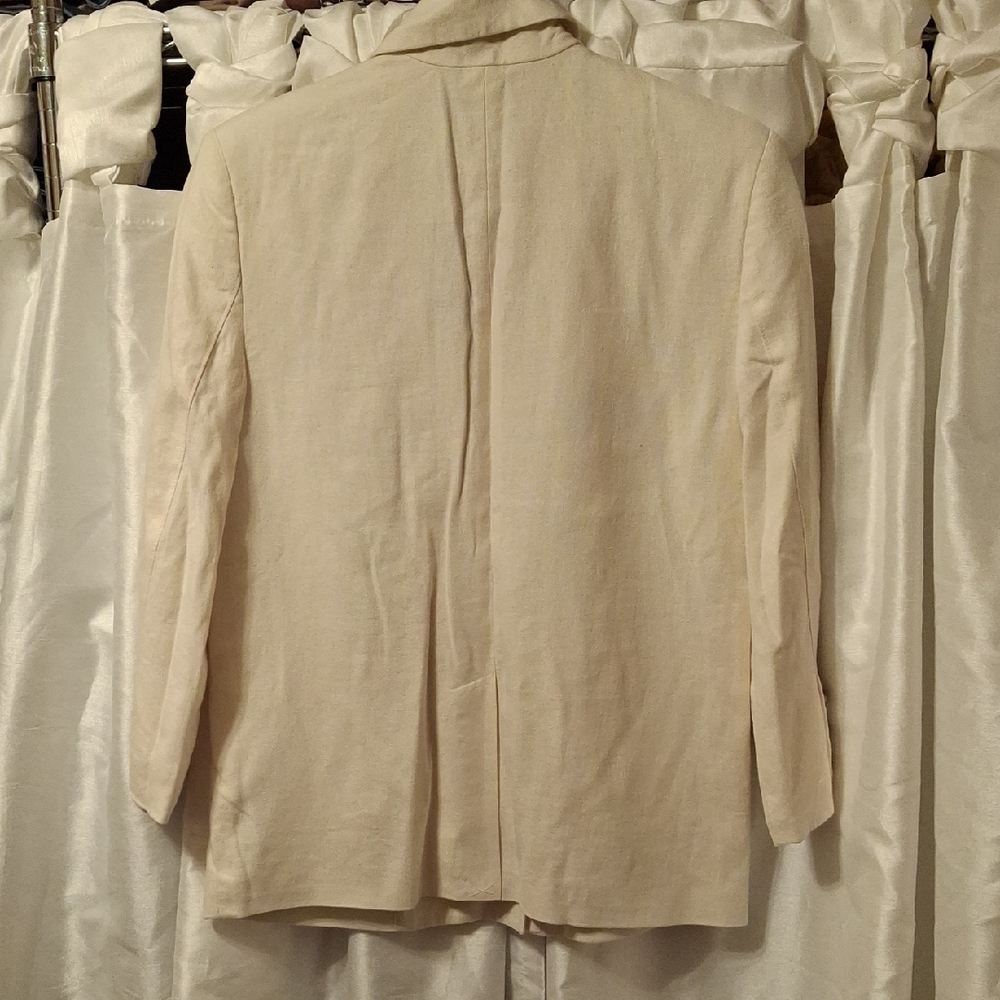 Old Navy Women's Beige Linen Blazer XS - Picture 7 of 8